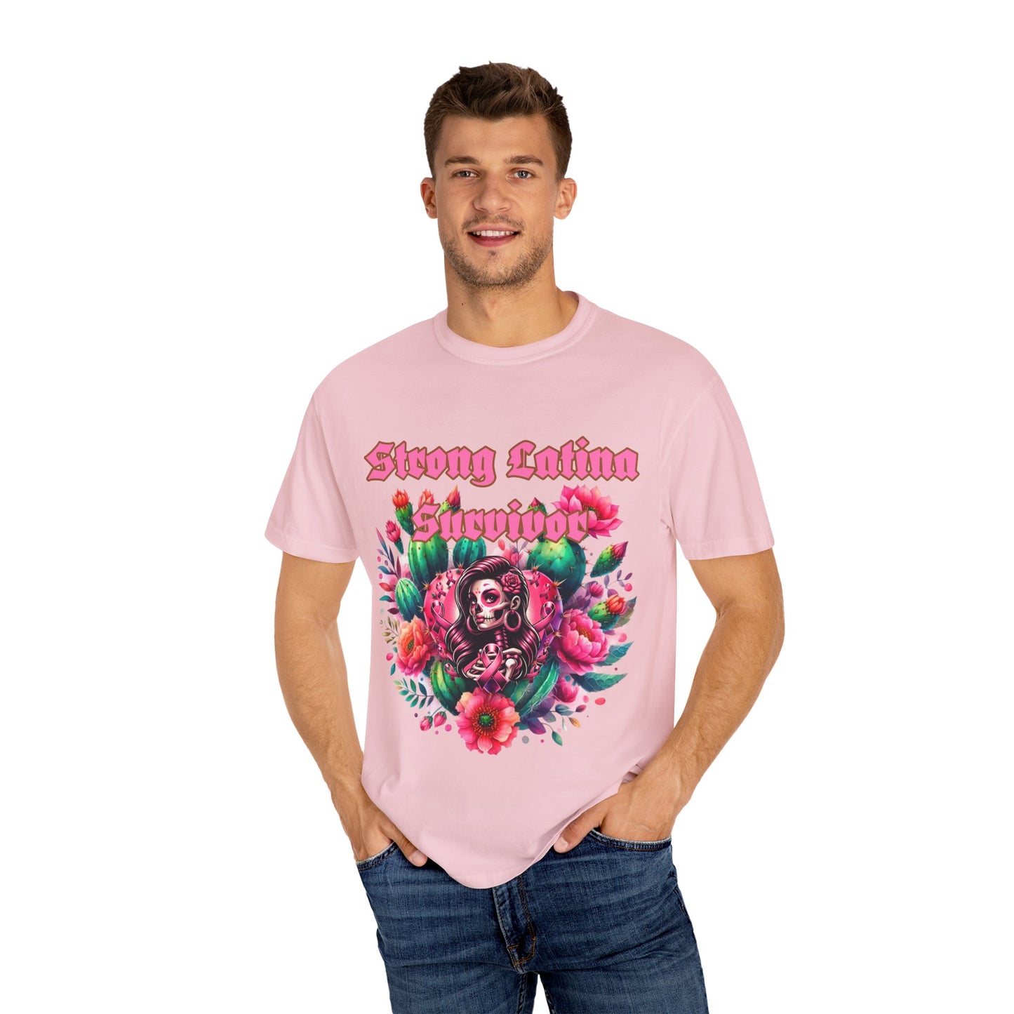 Strong Latina Survivor T-shirt | Breast Cancer Awareness Tee, Unisex Fashion, Gift , Empowerment Apparel, Cancer Survivor Shirt