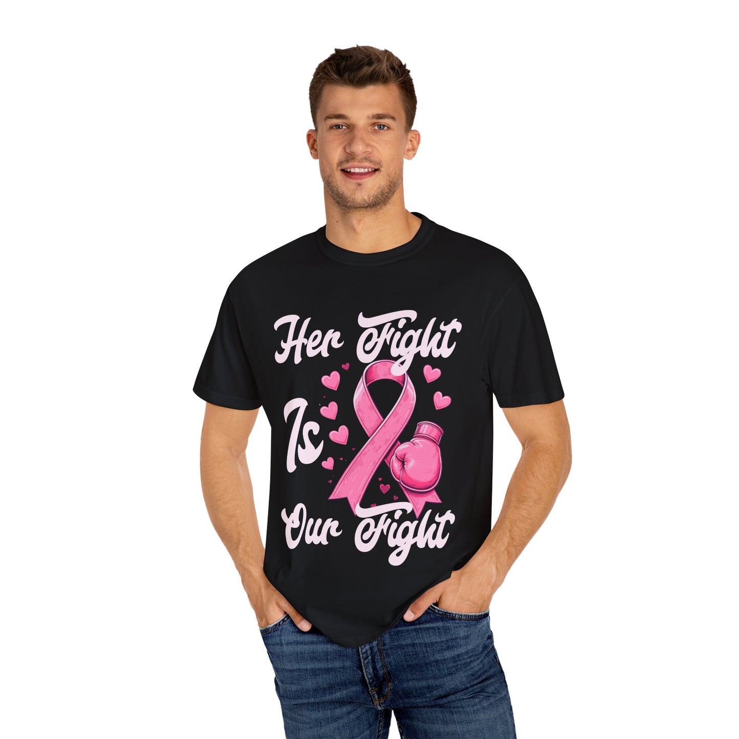 Breast Cancer Awareness T-Shirt - Pink Ribbon Design, Supportive Tee, Unisex Apparel, Gift for Cancer Fighters, Awareness Month Shirt