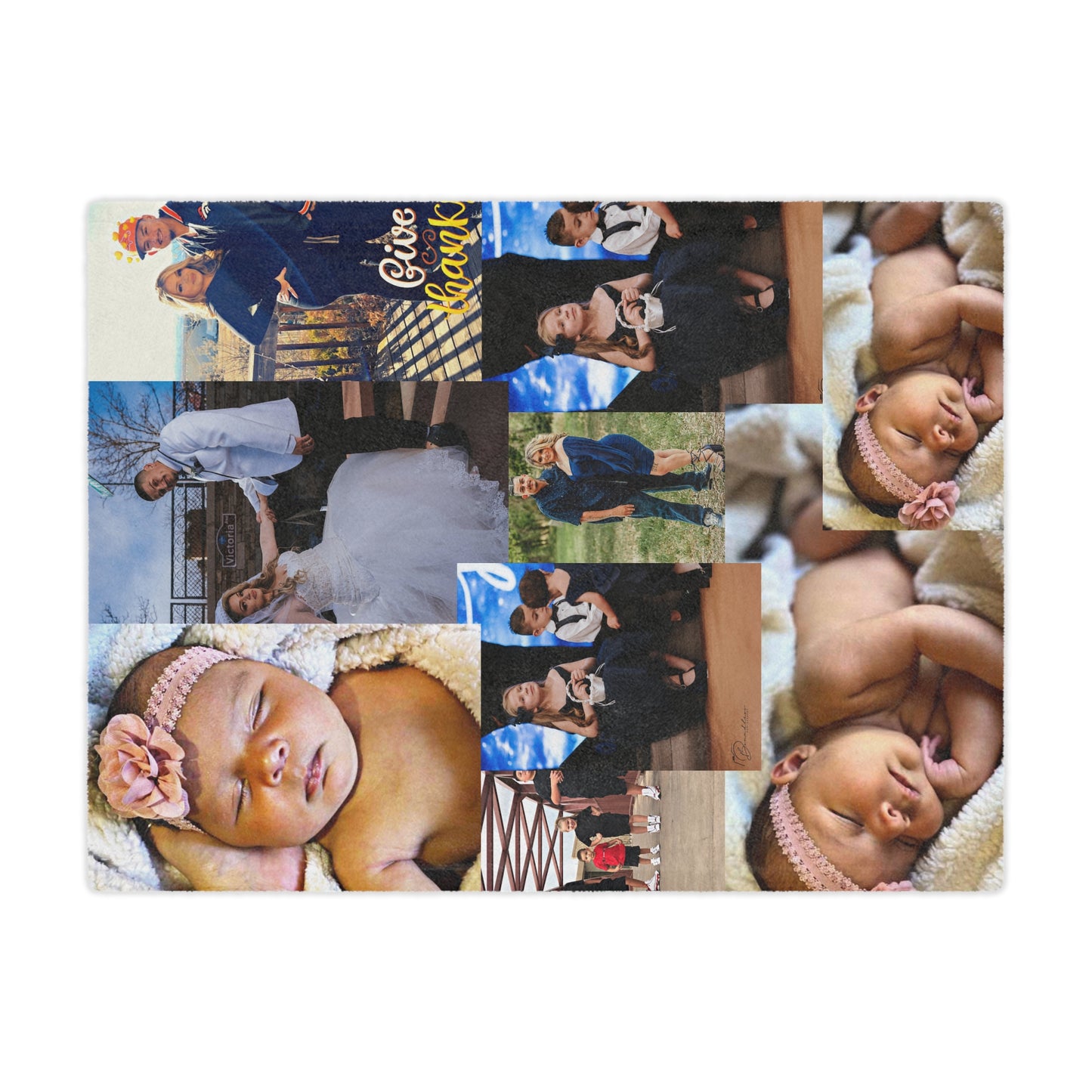 9 Image Customizable Cozy Minky Blanket with Personalized Memories, Unique Home Decor, Gift for Couples, Warm Throw, Family Keepsake