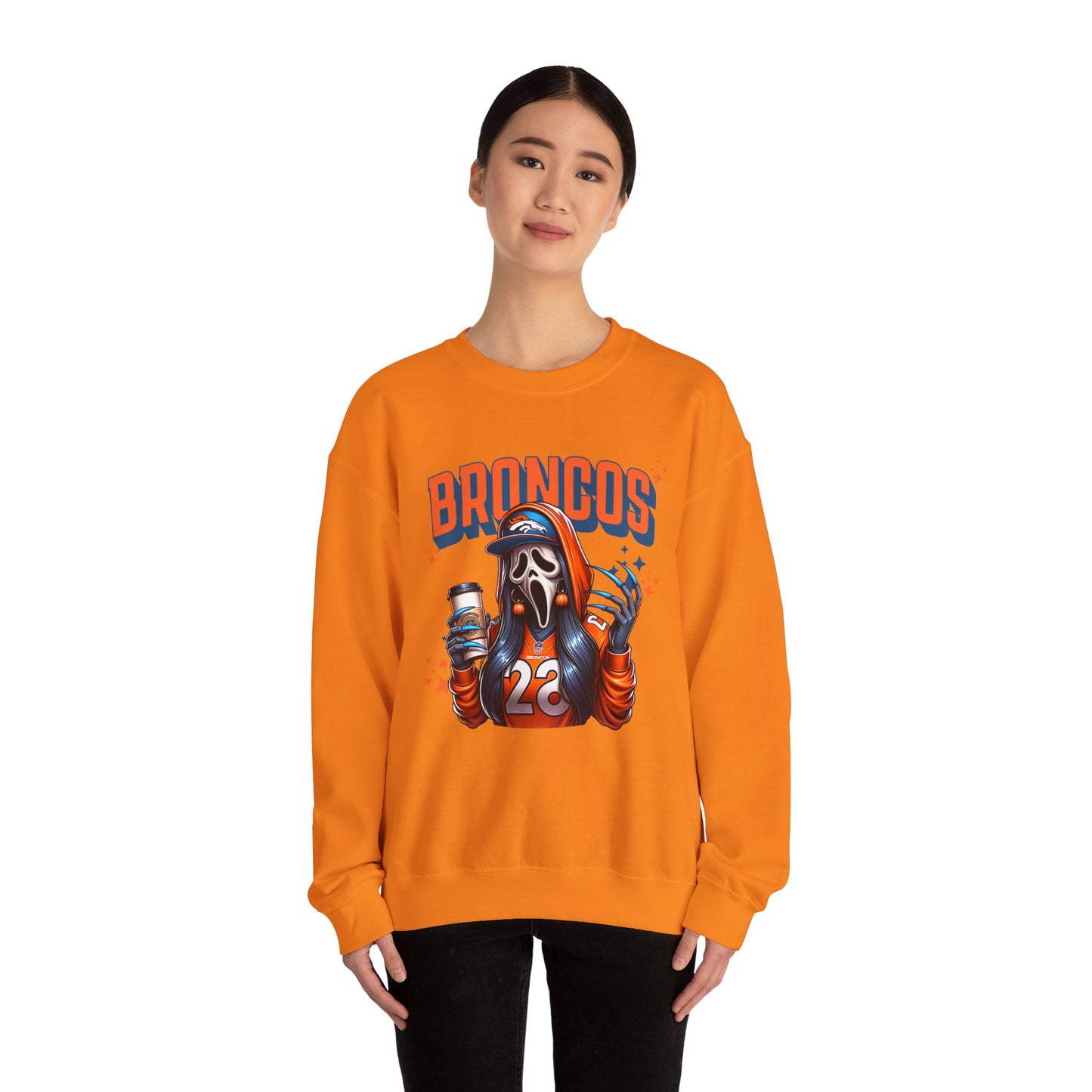 Football Ghost Vibes Crewneck Sweatshirt - Unisex Pullover, Sports Apparel, Halloween Sweater, Game Day Wear, Fan