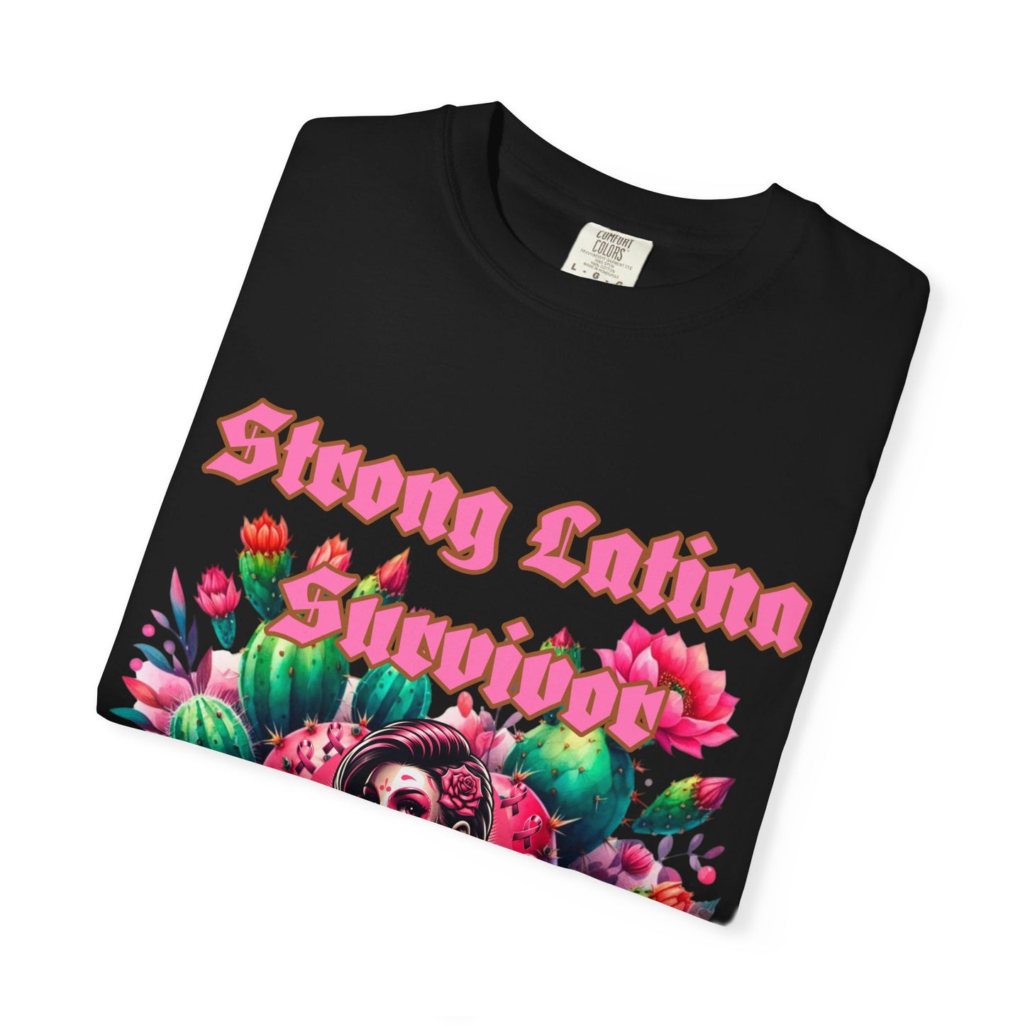 Strong Latina Survivor T-shirt | Breast Cancer Awareness Tee, Unisex Fashion, Gift , Empowerment Apparel, Cancer Survivor Shirt