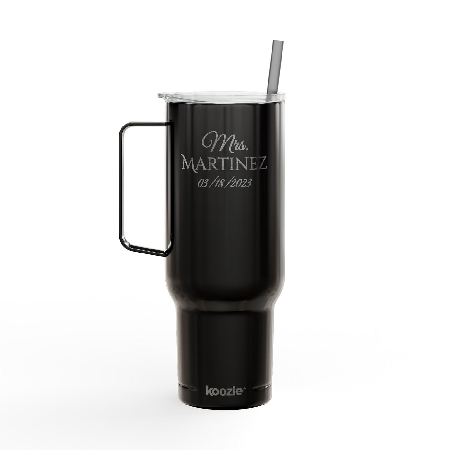 Matching Double Sided Engraved Personalized Insulated Tumbler, 40oz Travel Mug, Customizable Drinkware for Hot/Cold Beverages, Perfect Gift for Any Occasion