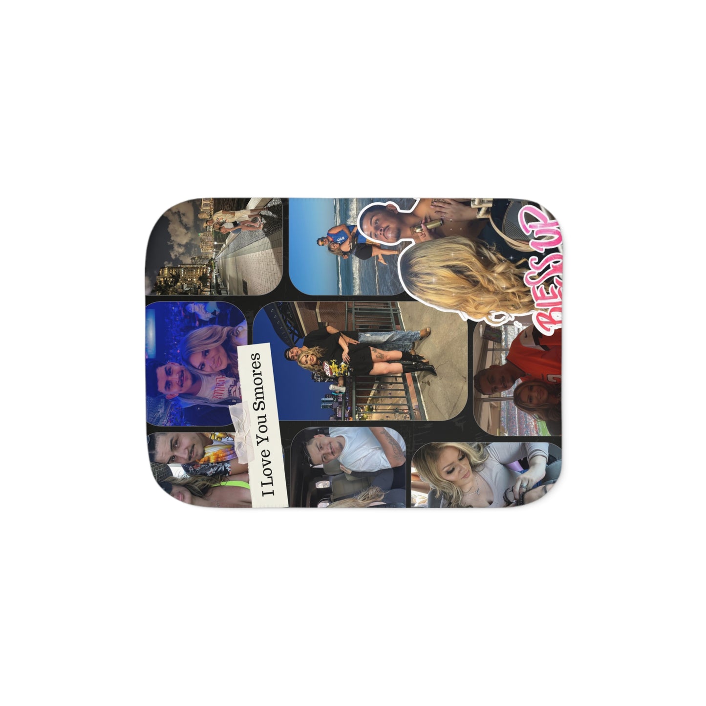 1  Large Image Design Your Own and Add it to Blanket - Cozy Sherpa Blanket - Multifunctional, Perfect for Gifts, Home Decor, Snuggling, and Relaxation