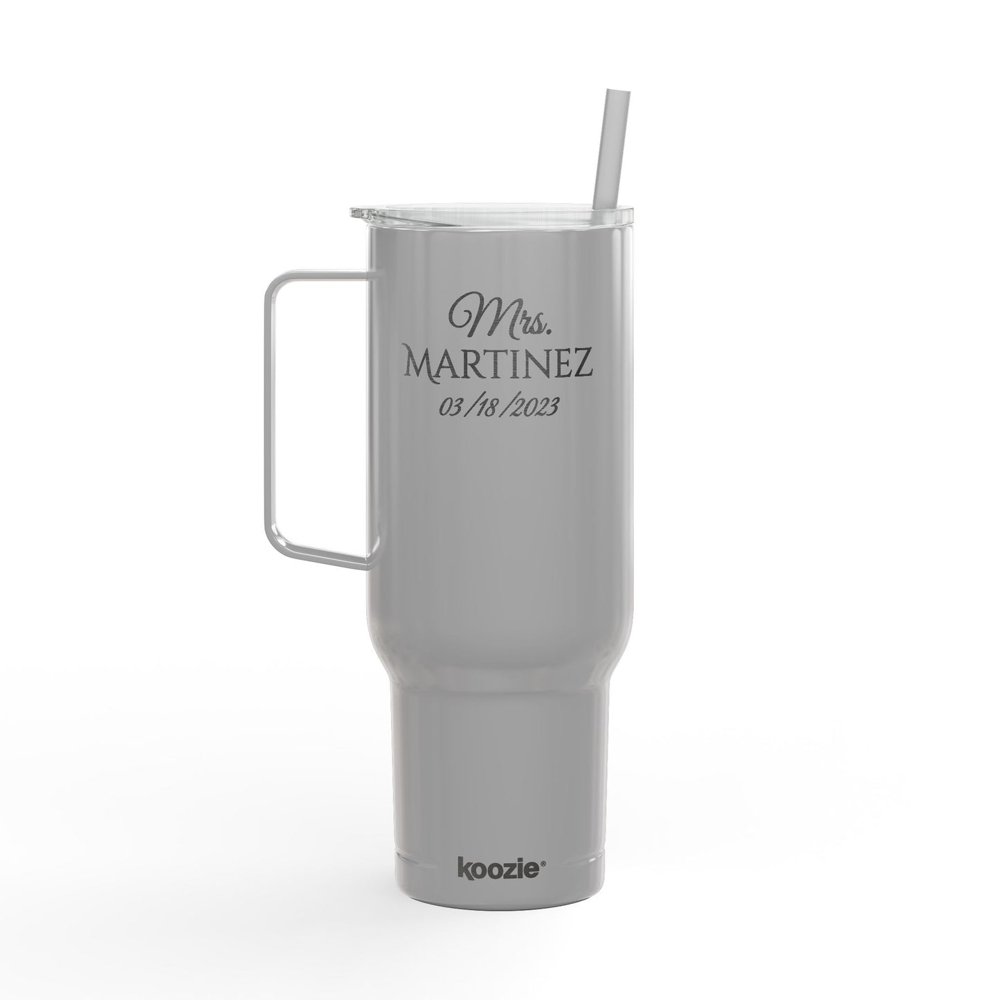 Matching Double Sided Engraved Personalized Insulated Tumbler, 40oz Travel Mug, Customizable Drinkware for Hot/Cold Beverages, Perfect Gift for Any Occasion