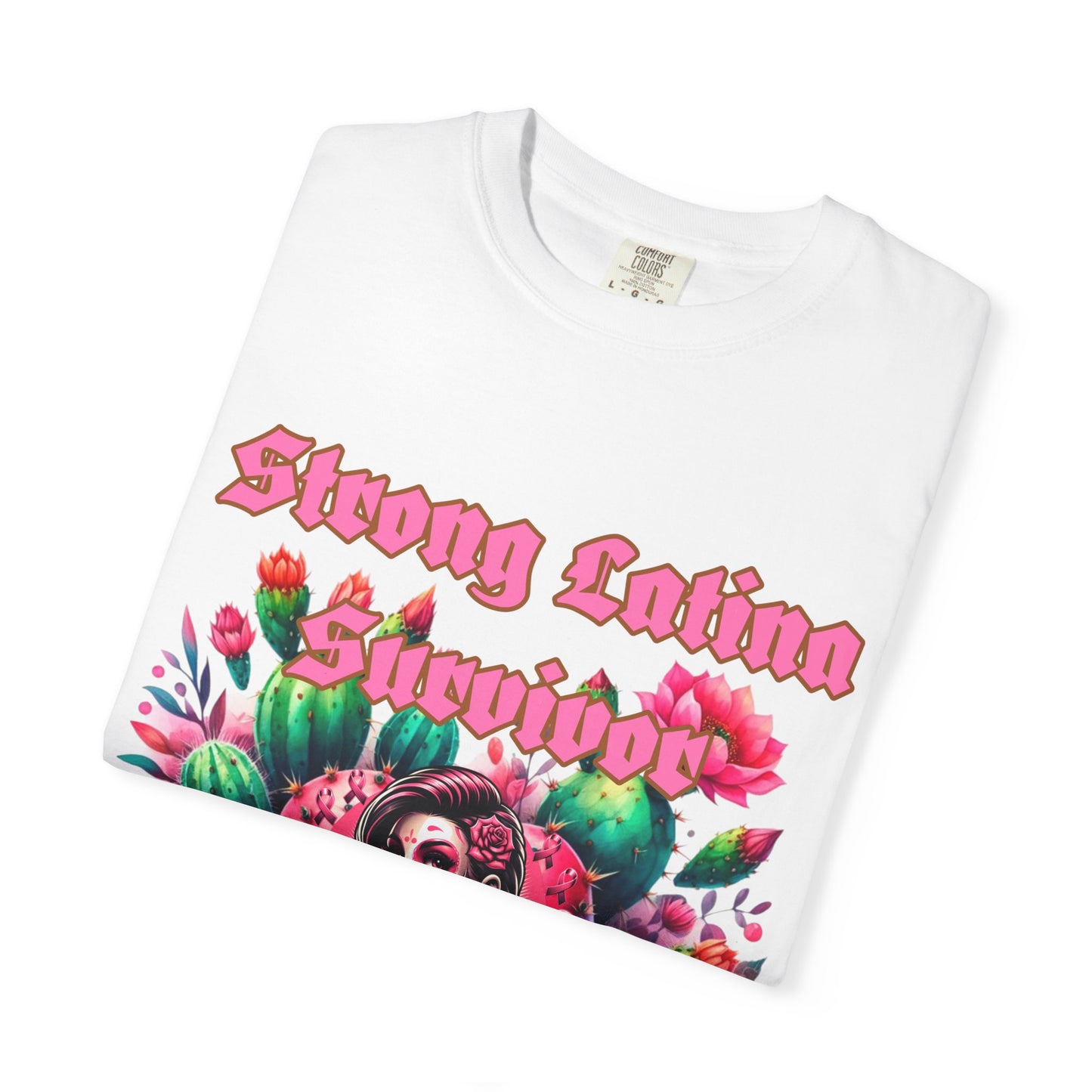 Strong Latina Survivor T-shirt | Breast Cancer Awareness Tee, Unisex Fashion, Gift , Empowerment Apparel, Cancer Survivor Shirt