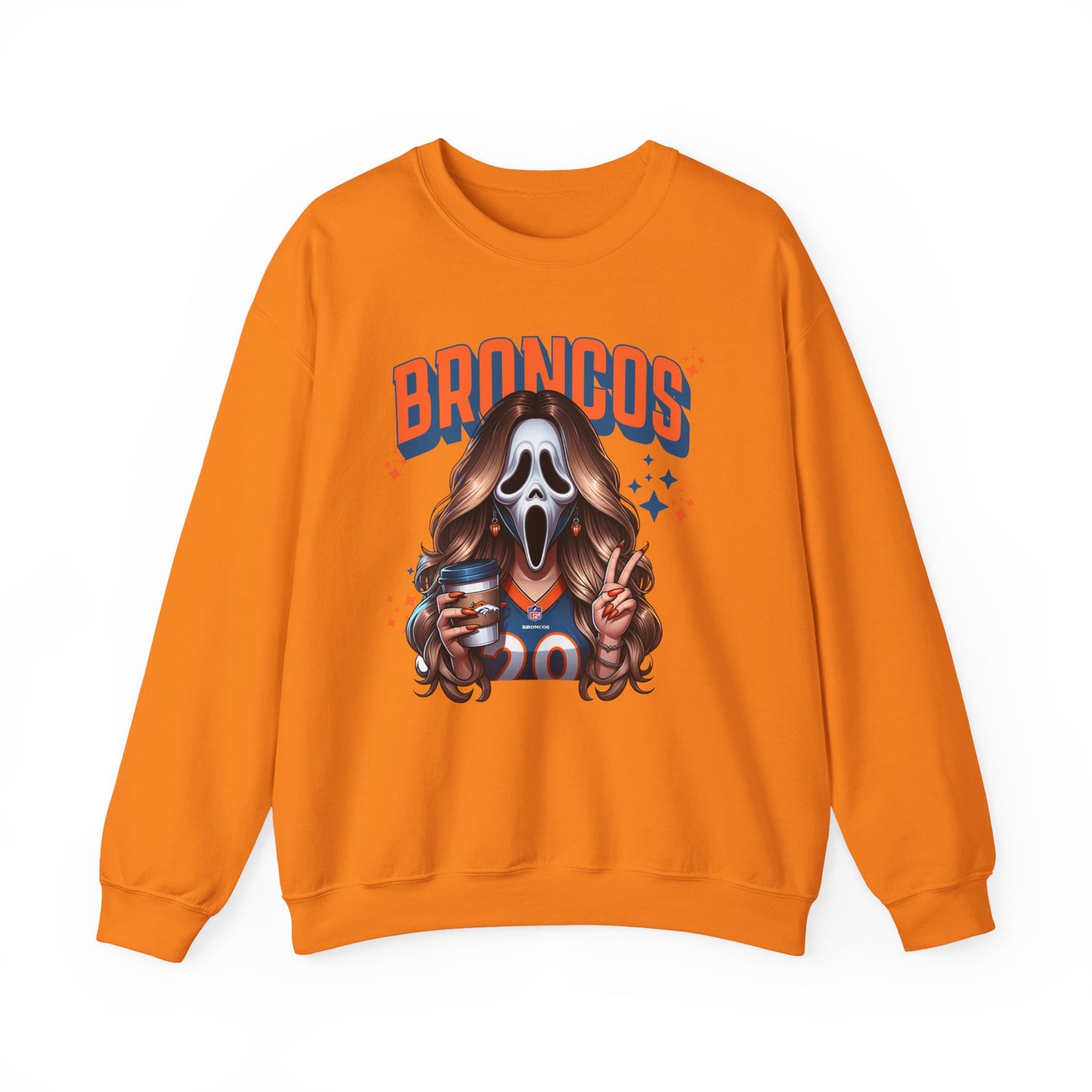 Spooky B Crewneck Sweatshirt | Halloween Apparel, Unisex Casual Wear, Ghost Design, Sports Fashion, Cozy Gift