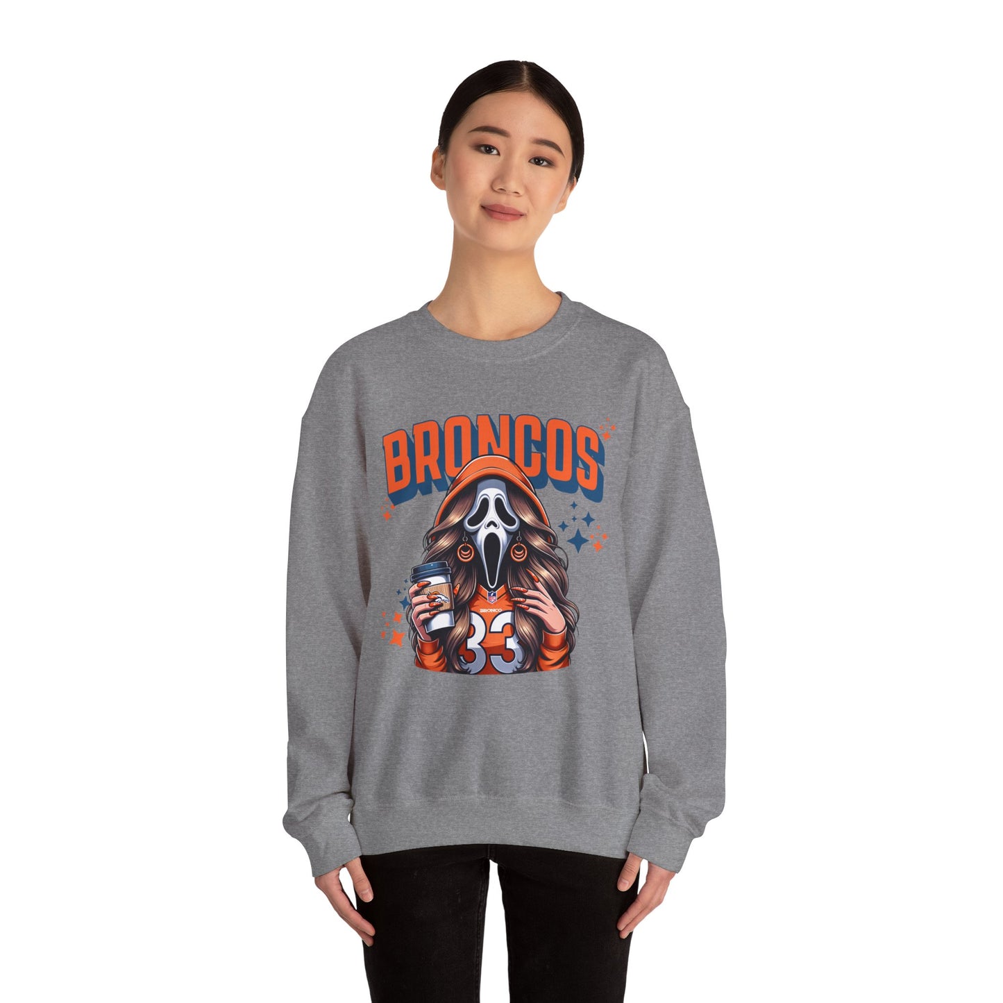 Spooky Horror Theme Crewneck Sweatshirt, Unisex Sweatshirt, Halloween Apparel,  Fan Gear, Cozy Layering Piece