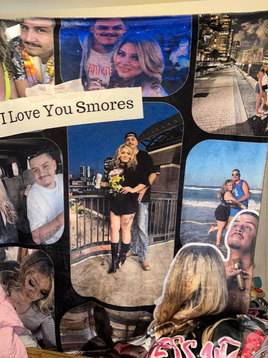 1  Large Image Design Your Own and Add it to Blanket - Cozy Sherpa Blanket - Multifunctional, Perfect for Gifts, Home Decor, Snuggling, and Relaxation