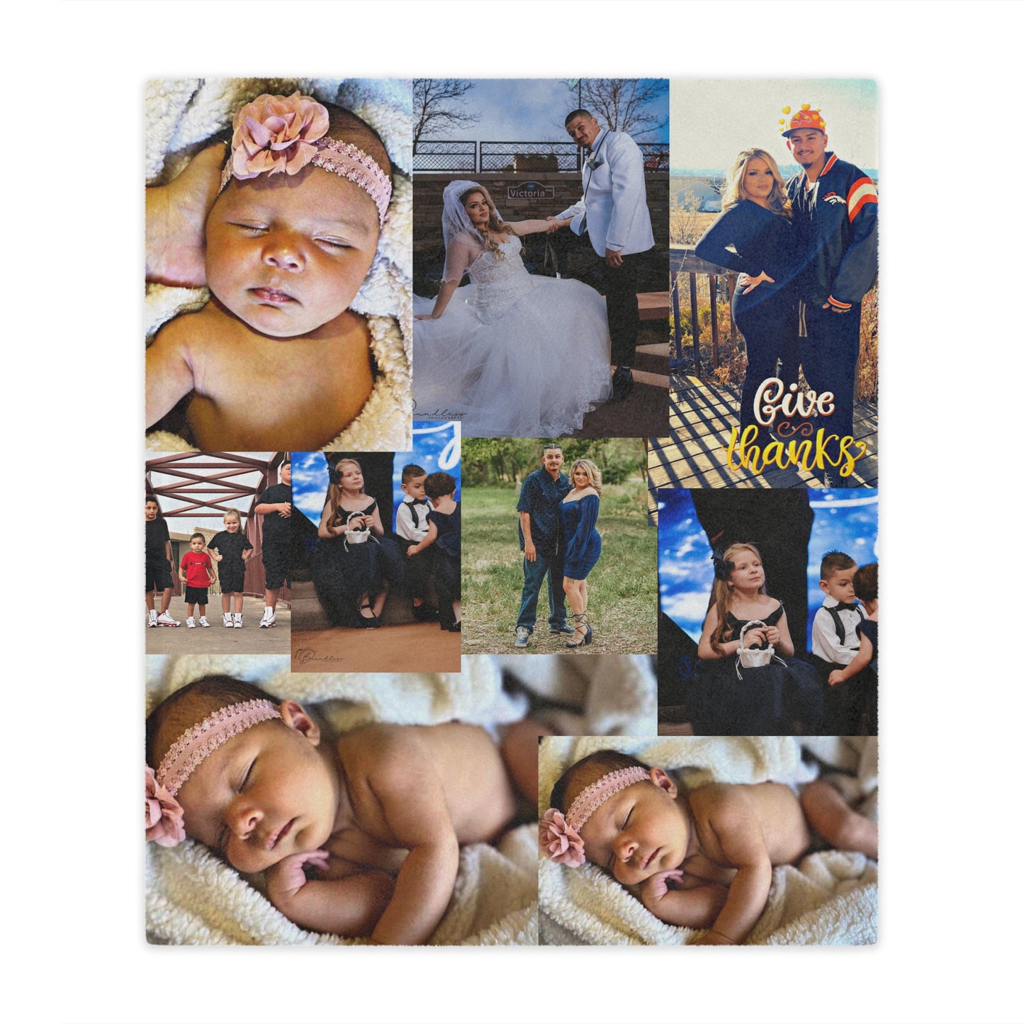 9 Image Customizable Cozy Minky Blanket with Personalized Memories, Unique Home Decor, Gift for Couples, Warm Throw, Family Keepsake