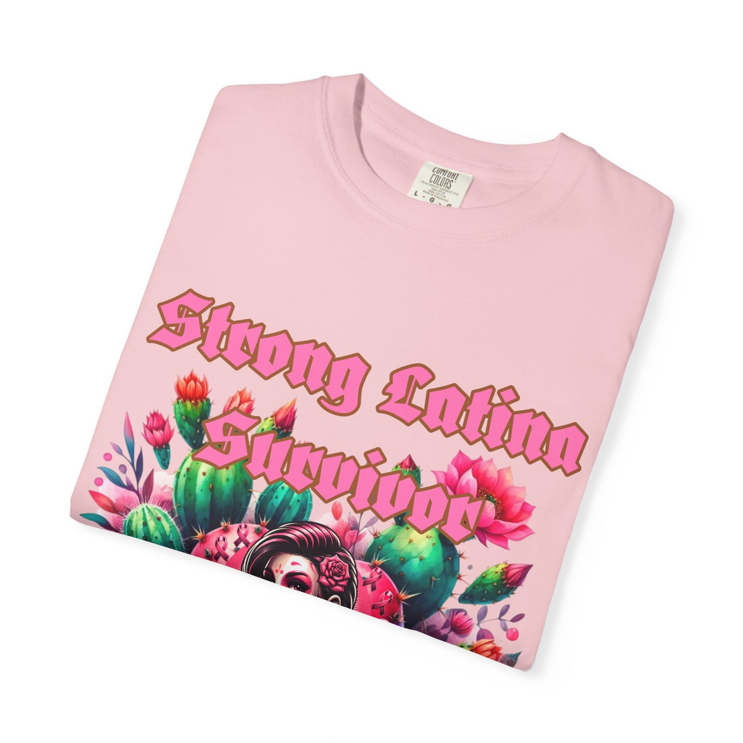 Strong Latina Survivor T-shirt | Breast Cancer Awareness Tee, Unisex Fashion, Gift , Empowerment Apparel, Cancer Survivor Shirt