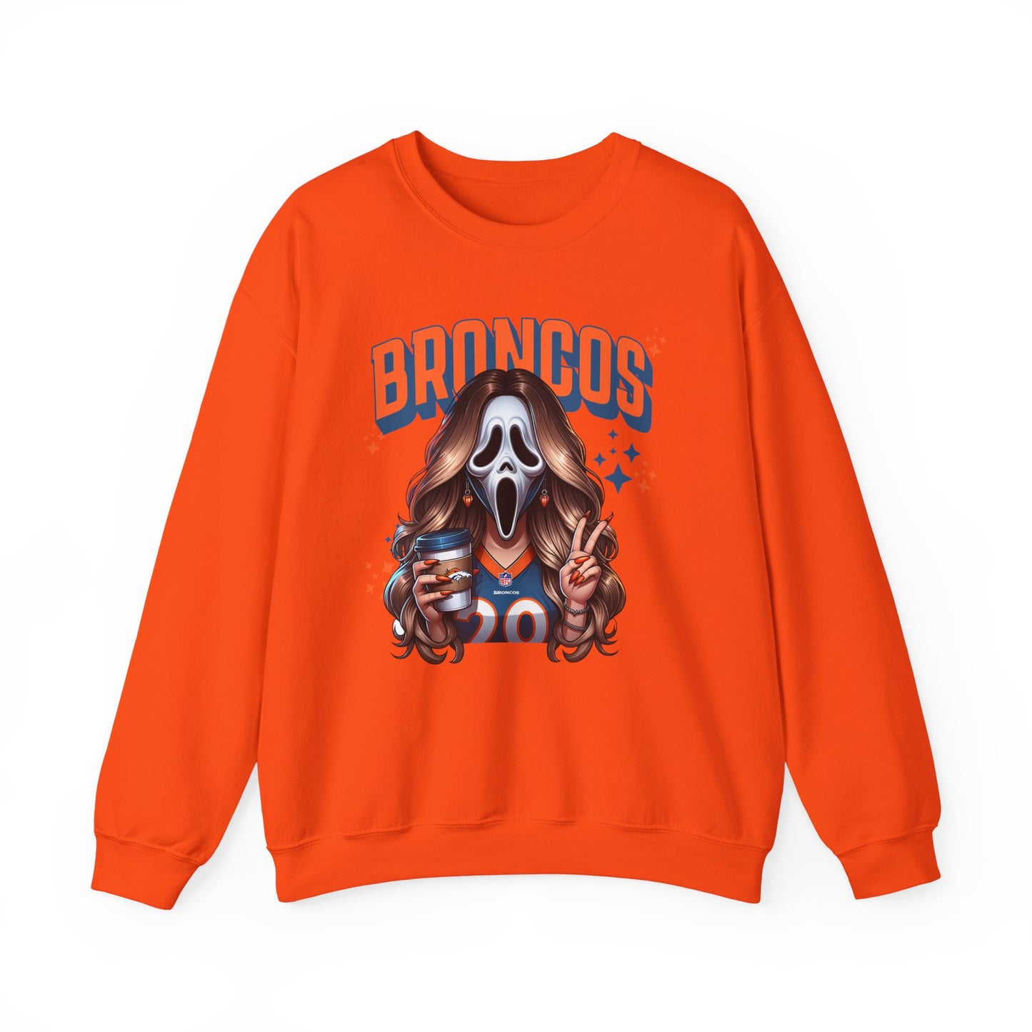 Spooky B Crewneck Sweatshirt | Halloween Apparel, Unisex Casual Wear, Ghost Design, Sports Fashion, Cozy Gift