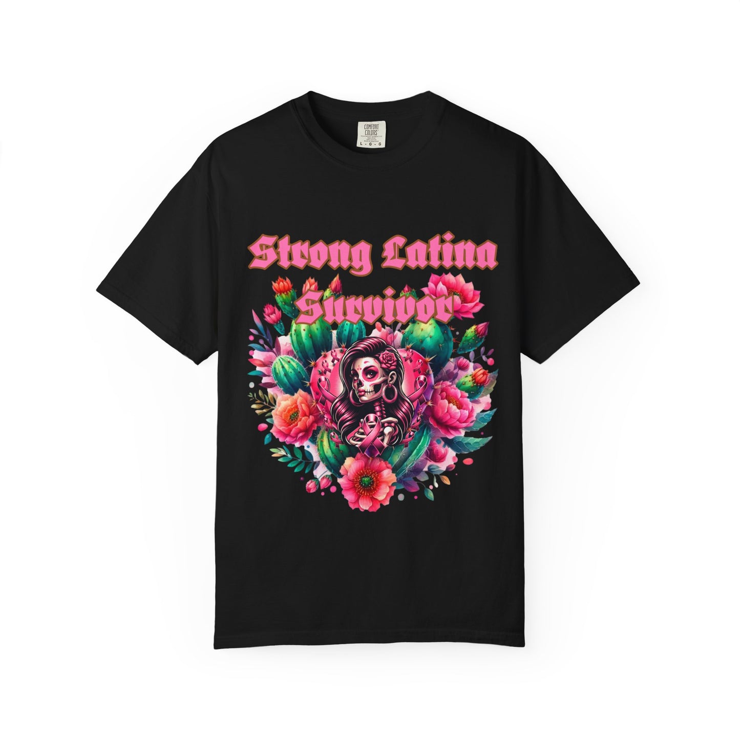 Strong Latina Survivor T-shirt | Breast Cancer Awareness Tee, Unisex Fashion, Gift , Empowerment Apparel, Cancer Survivor Shirt