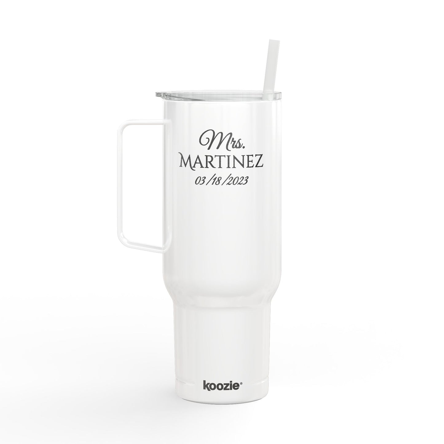 Matching Double Sided Engraved Personalized Insulated Tumbler, 40oz Travel Mug, Customizable Drinkware for Hot/Cold Beverages, Perfect Gift for Any Occasion