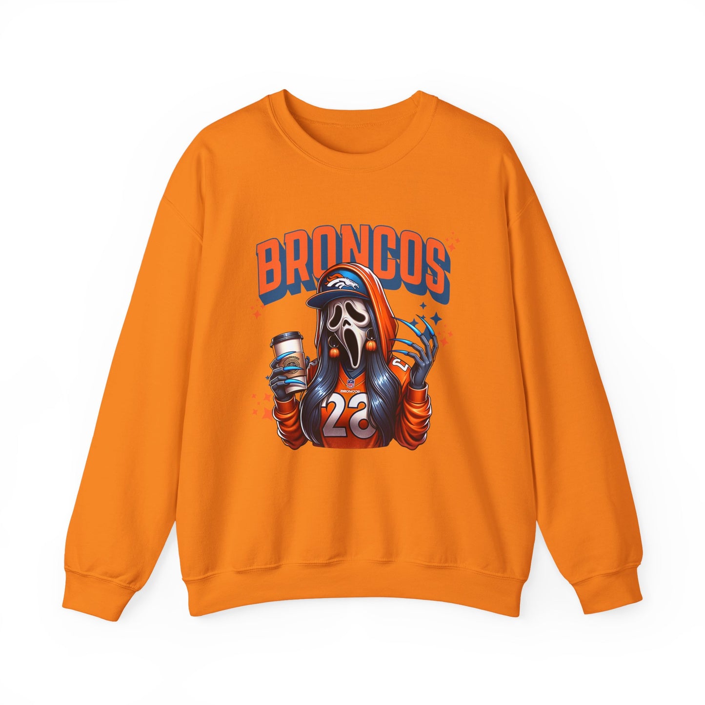 Football Ghost Vibes Crewneck Sweatshirt - Unisex Pullover, Sports Apparel, Halloween Sweater, Game Day Wear, Fan