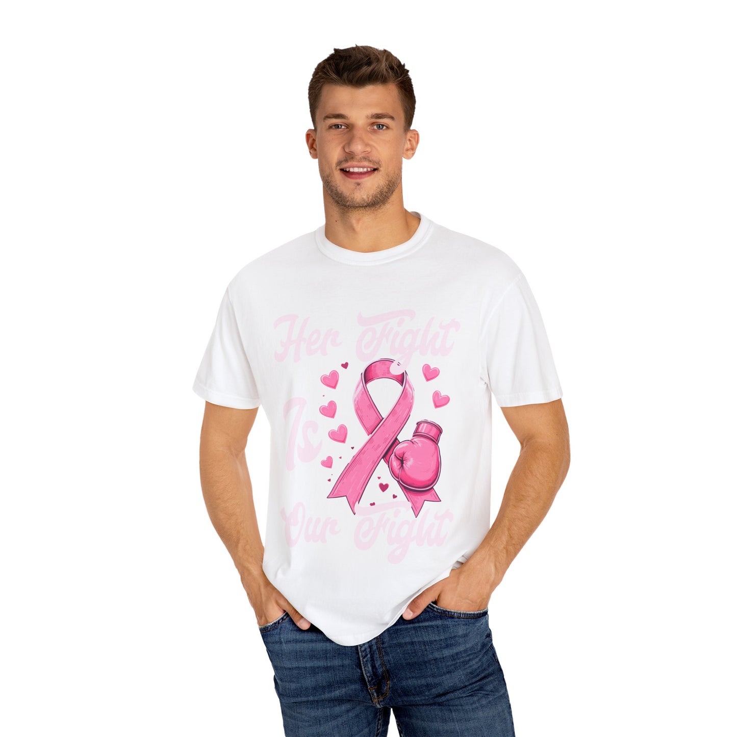 Breast Cancer Awareness T-Shirt - Pink Ribbon Design, Supportive Tee, Unisex Apparel, Gift for Cancer Fighters, Awareness Month Shirt