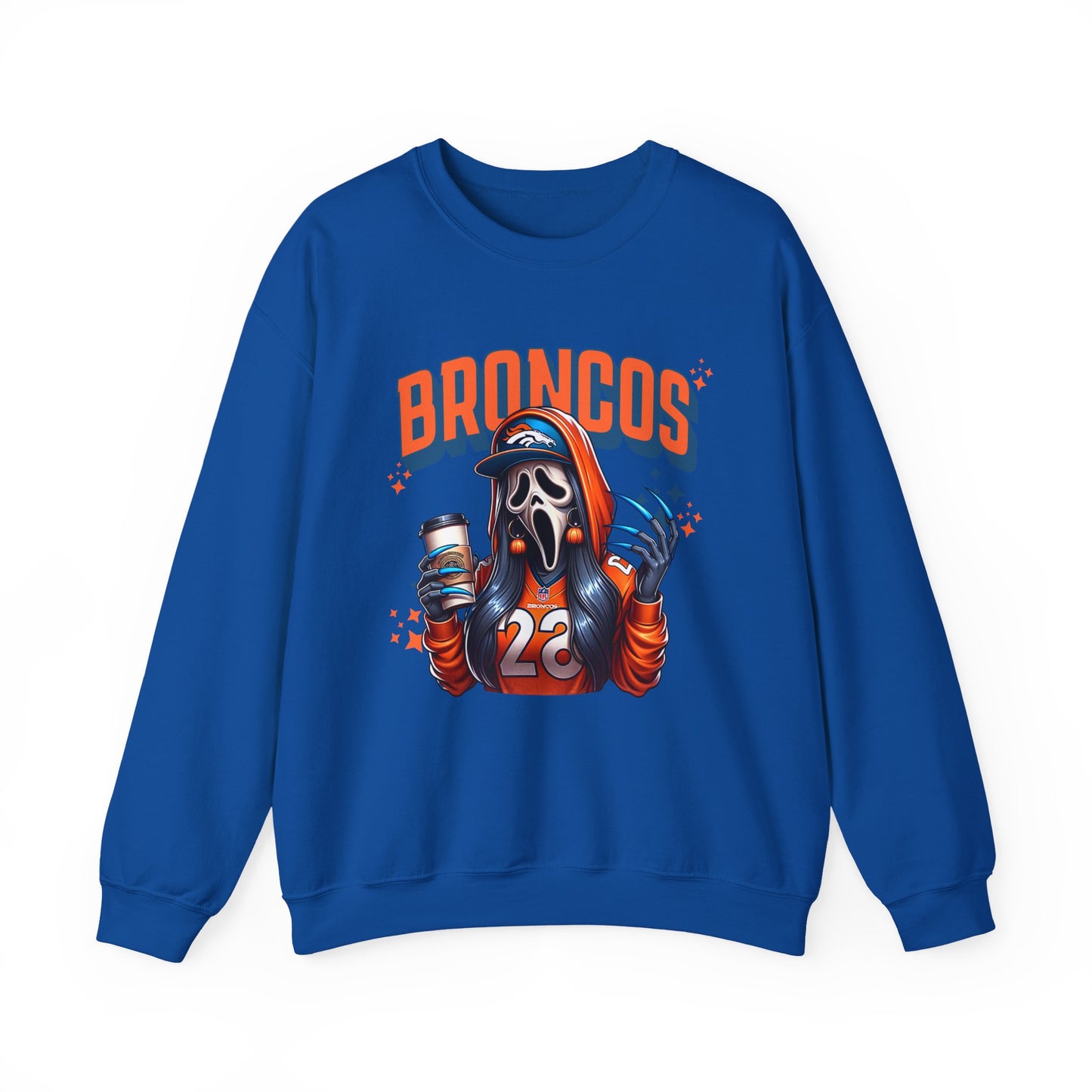 Football Ghost Vibes Crewneck Sweatshirt - Unisex Pullover, Sports Apparel, Halloween Sweater, Game Day Wear, Fan