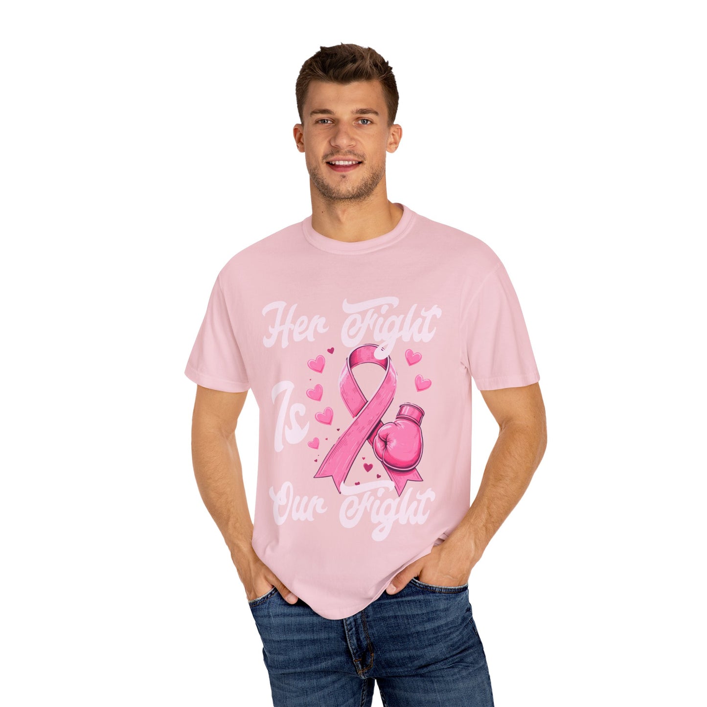Breast Cancer Awareness T-Shirt - Pink Ribbon Design, Supportive Tee, Unisex Apparel, Gift for Cancer Fighters, Awareness Month Shirt