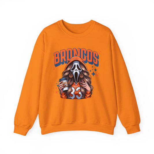 Spooky Horror Theme Crewneck Sweatshirt, Unisex Sweatshirt, Halloween Apparel,  Fan Gear, Cozy Layering Piece