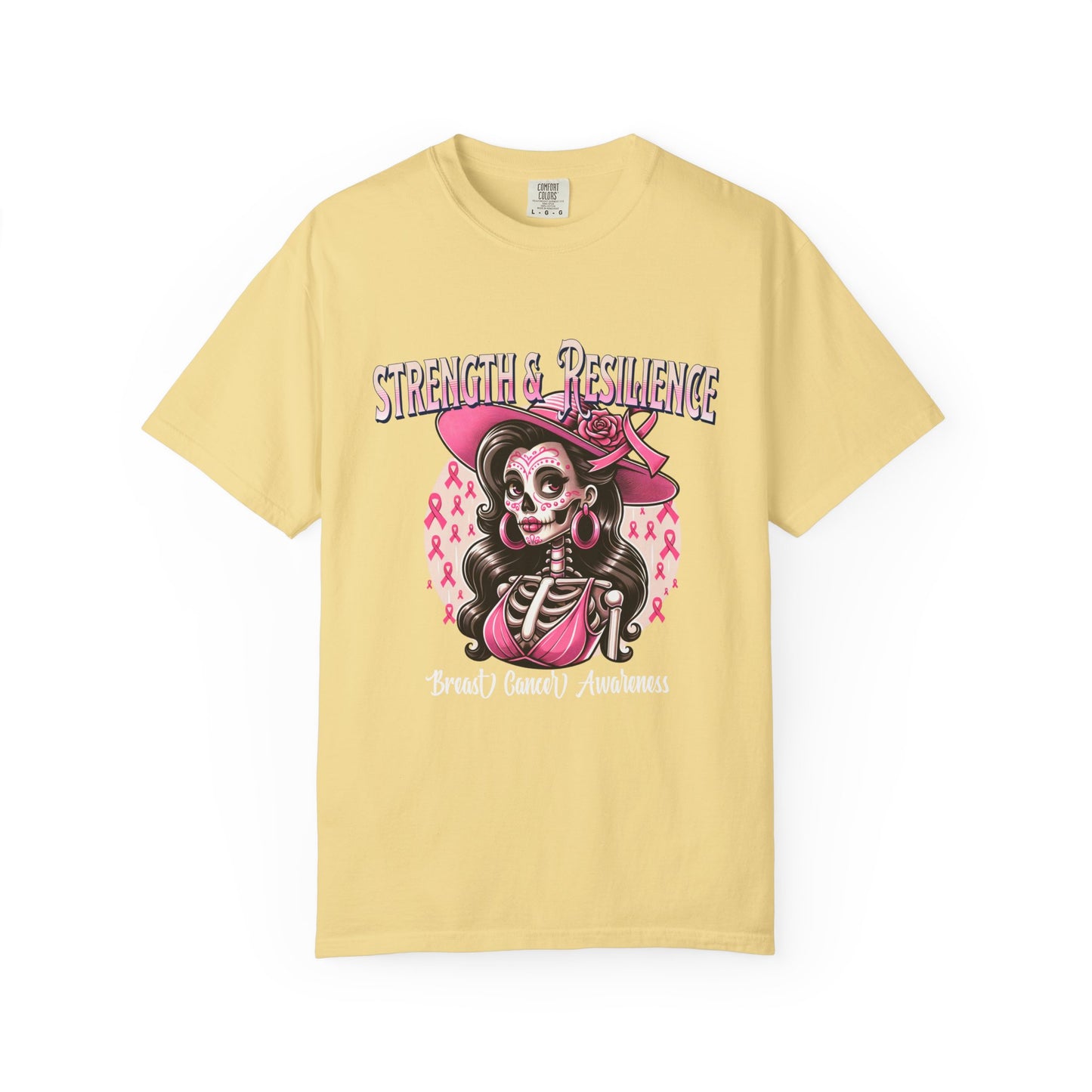 Strength & Resilience Unisex T-Shirt Breast Cancer Awareness, Inspirational Tee, Cancer Awareness Shirt, Gift for Her, Motivational Graphic Tee