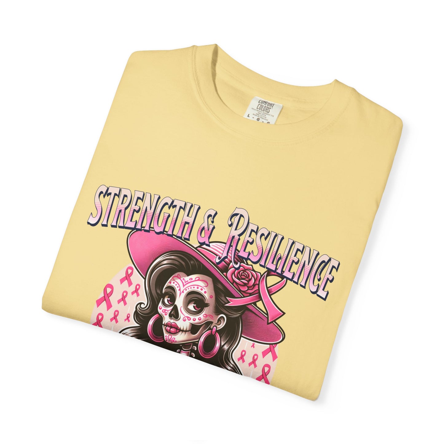 Strength & Resilience Unisex T-Shirt Breast Cancer Awareness, Inspirational Tee, Cancer Awareness Shirt, Gift for Her, Motivational Graphic Tee