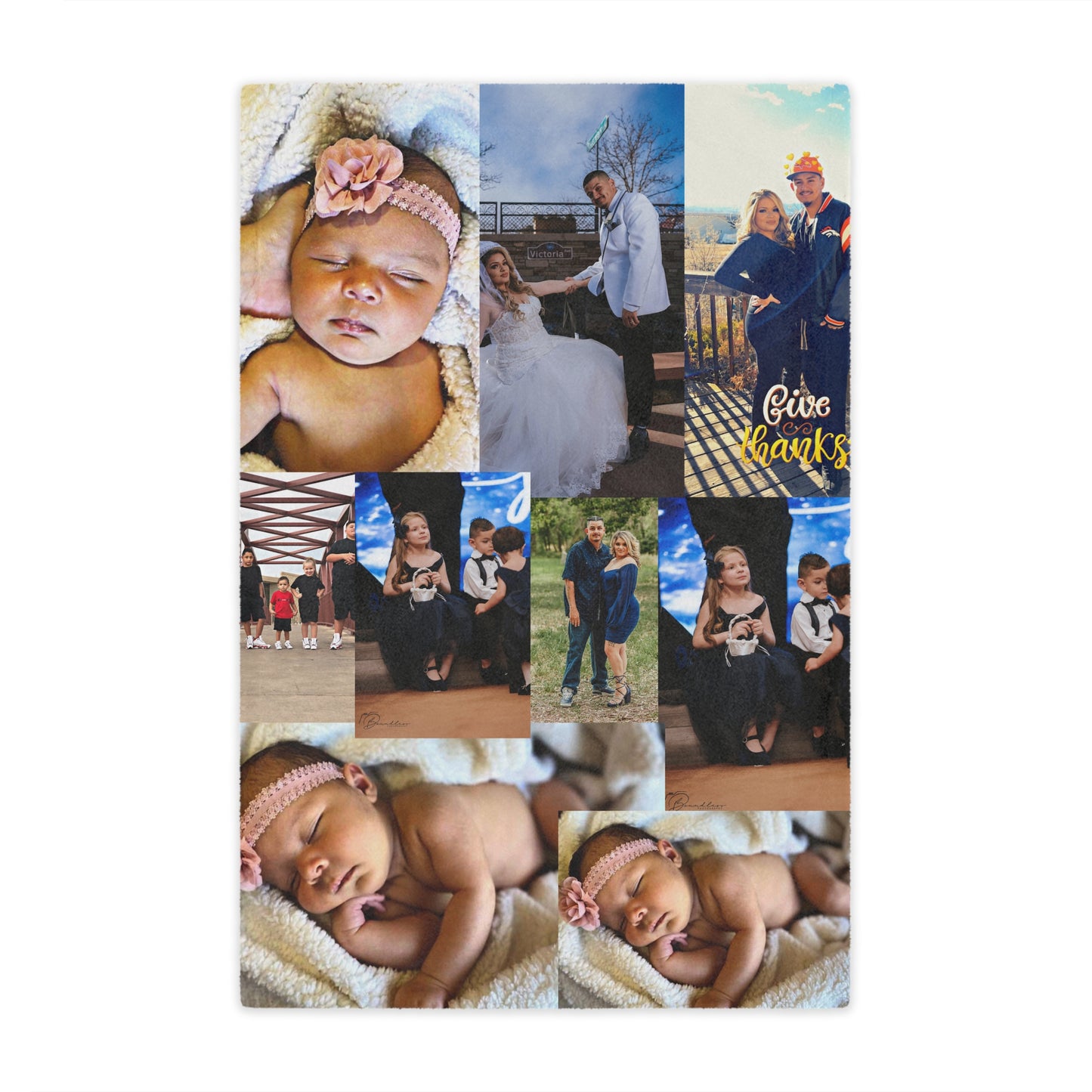 9 Image Customizable Cozy Minky Blanket with Personalized Memories, Unique Home Decor, Gift for Couples, Warm Throw, Family Keepsake