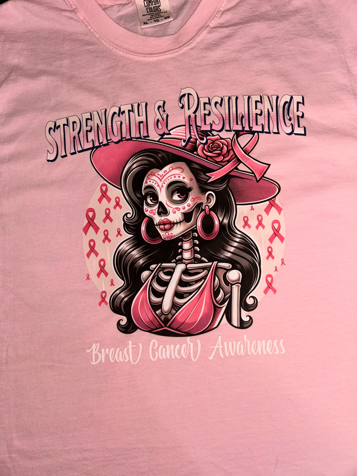 Strength & Resilience Unisex T-Shirt Breast Cancer Awareness, Inspirational Tee, Cancer Awareness Shirt, Gift for Her, Motivational Graphic Tee