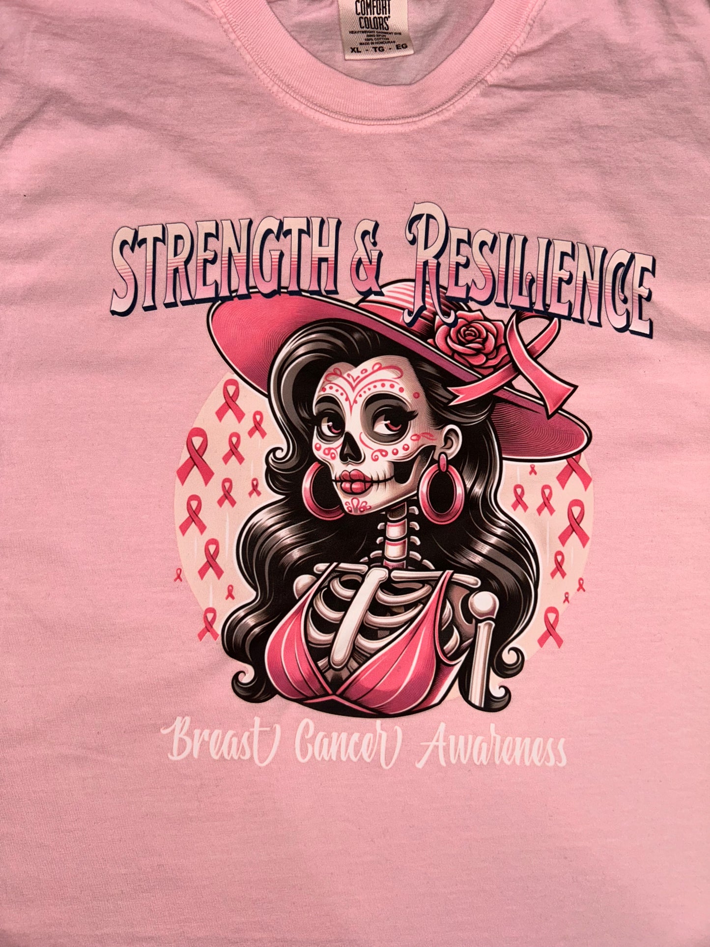Strength & Resilience Unisex T-Shirt Breast Cancer Awareness, Inspirational Tee, Cancer Awareness Shirt, Gift for Her, Motivational Graphic Tee