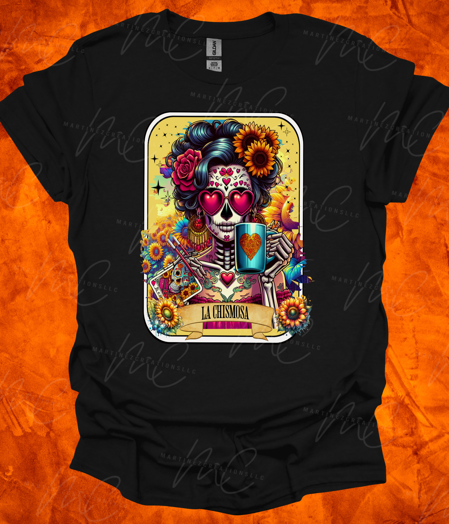 La Chismosa Card Oversized Tshirt - Martinez Creations