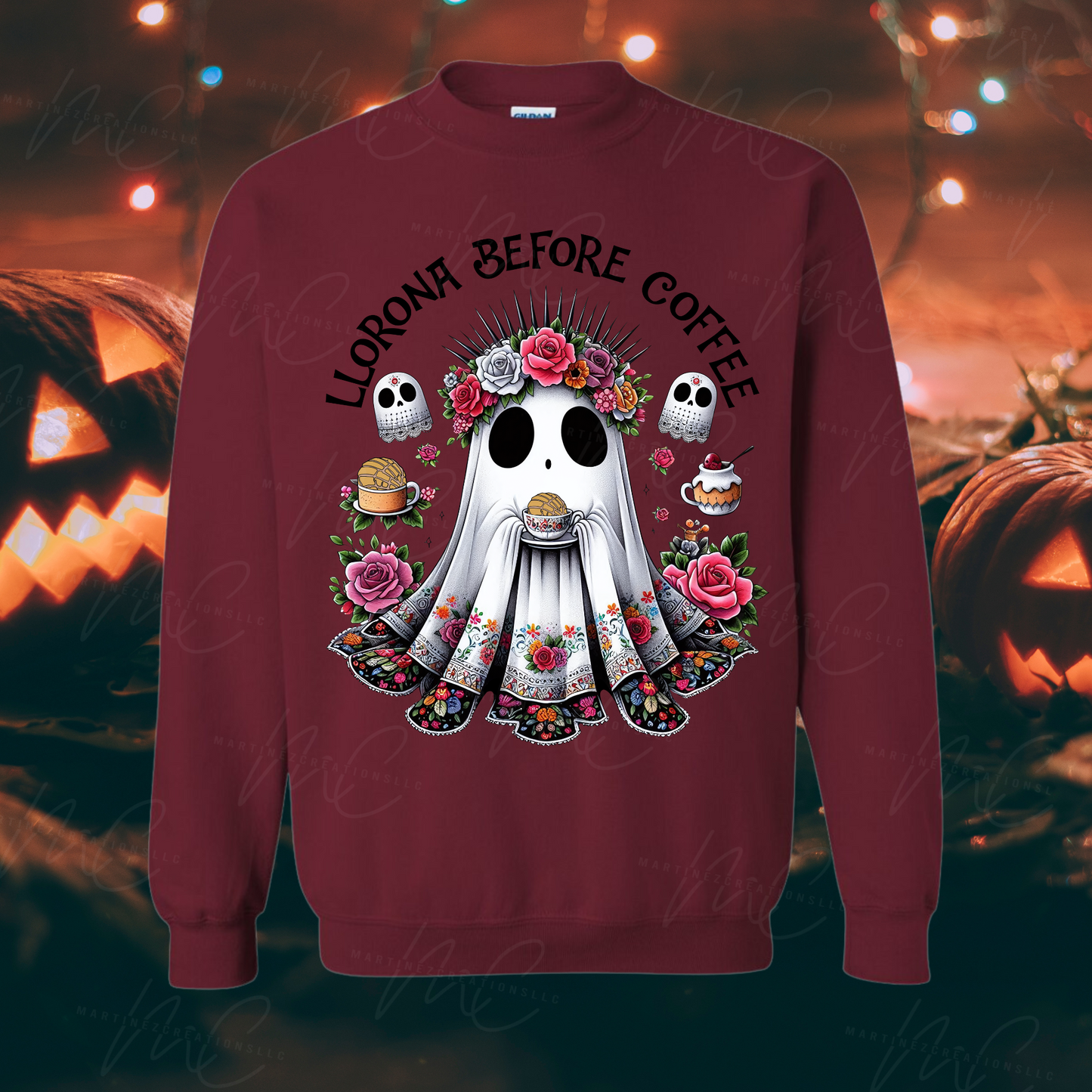 LLorona Before Coffee oversized tshirt/sweater - Martinez Creations