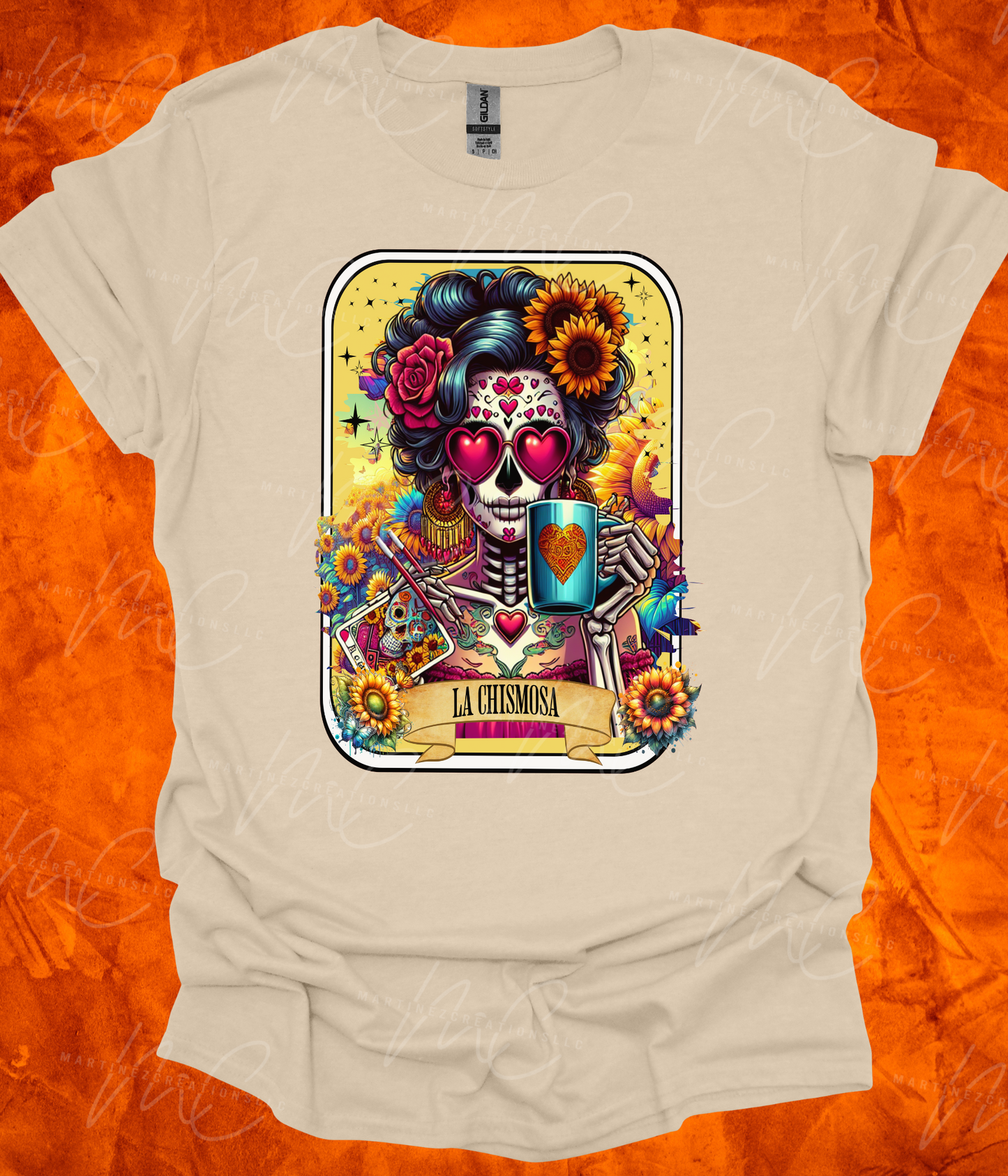 La Chismosa Card Oversized Tshirt - Martinez Creations
