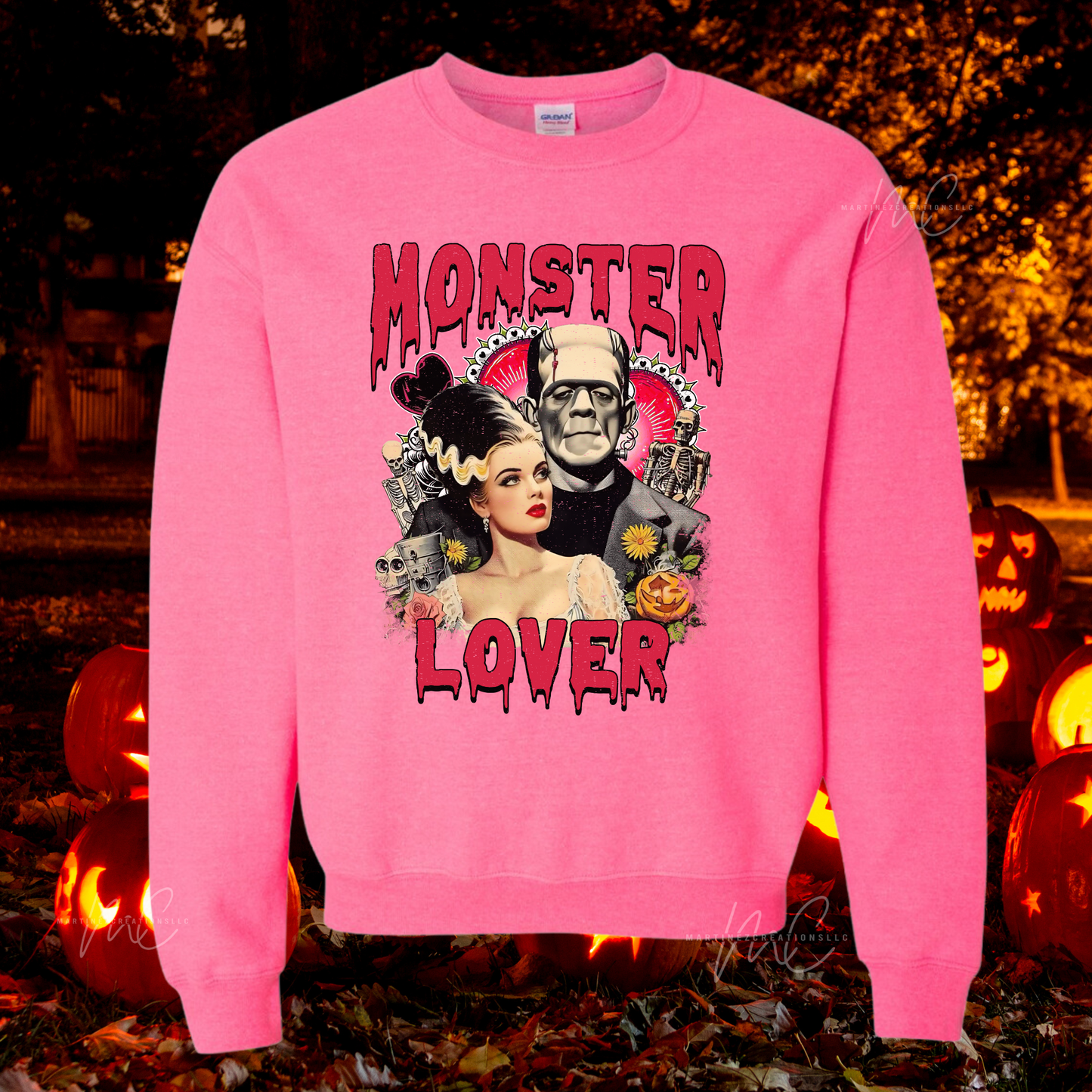 Monster Lover crewneck - Martinez Creations