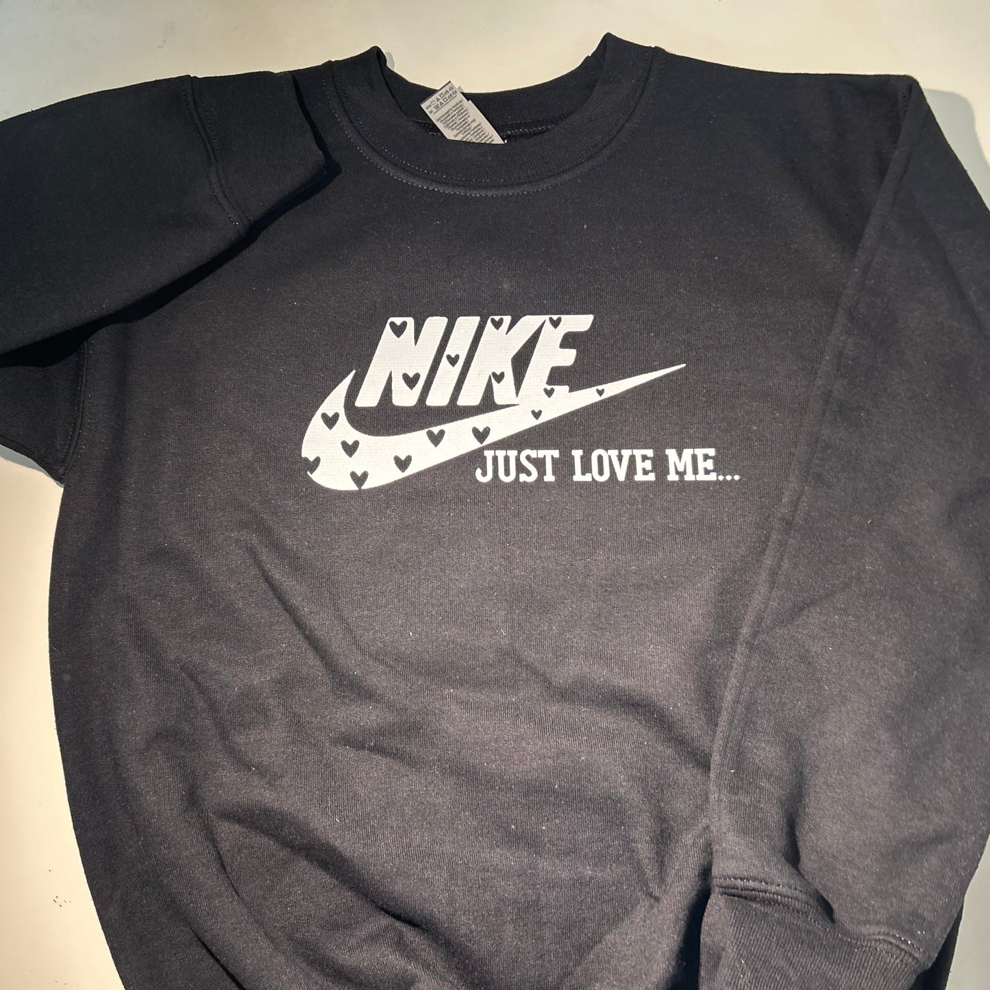 Just Love Me Swoosh Sweater - Martinez Creations