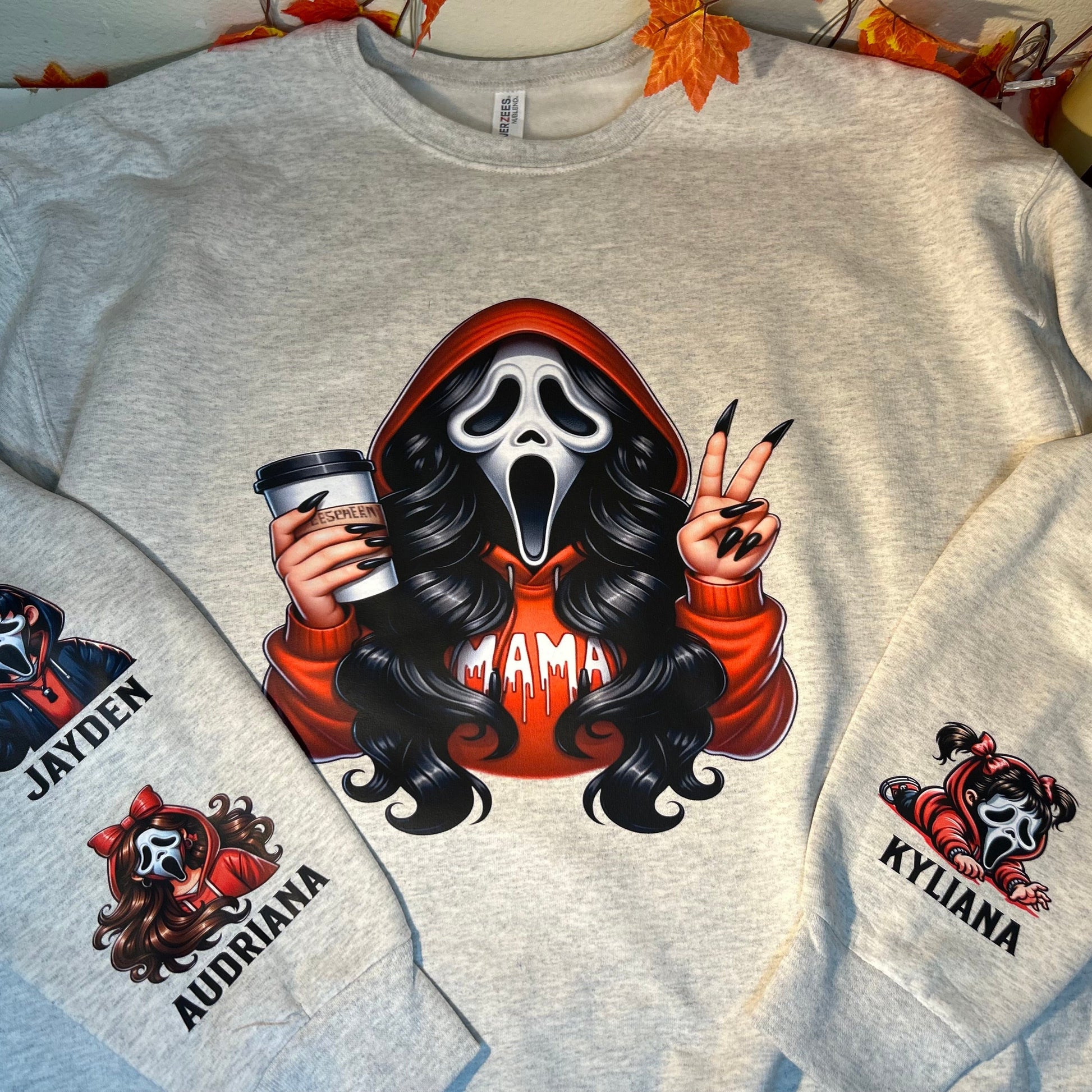 Spooky Mama and Babies oversized sweater - Martinez Creations