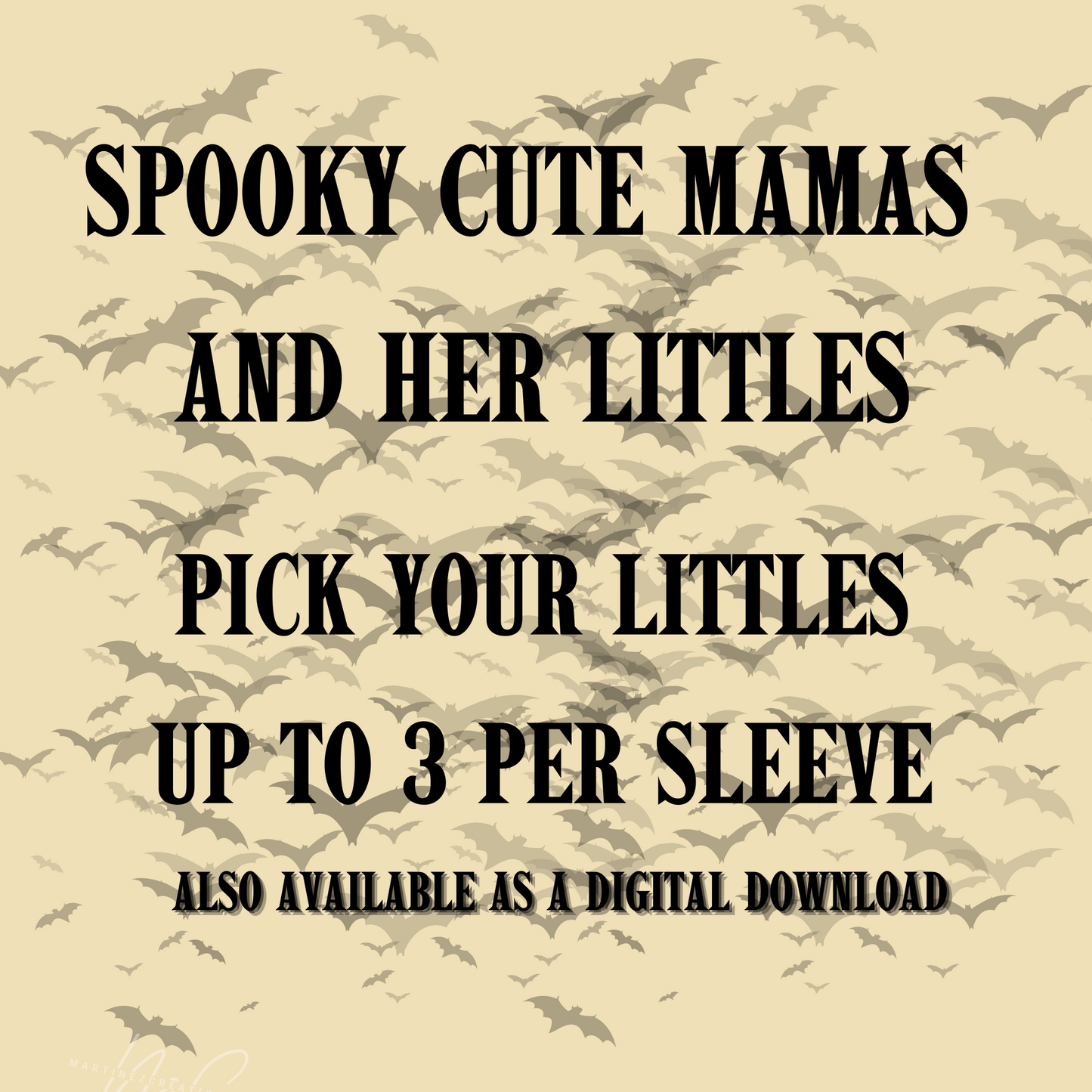 Spooky Mama and Babies oversized sweater - Martinez Creations