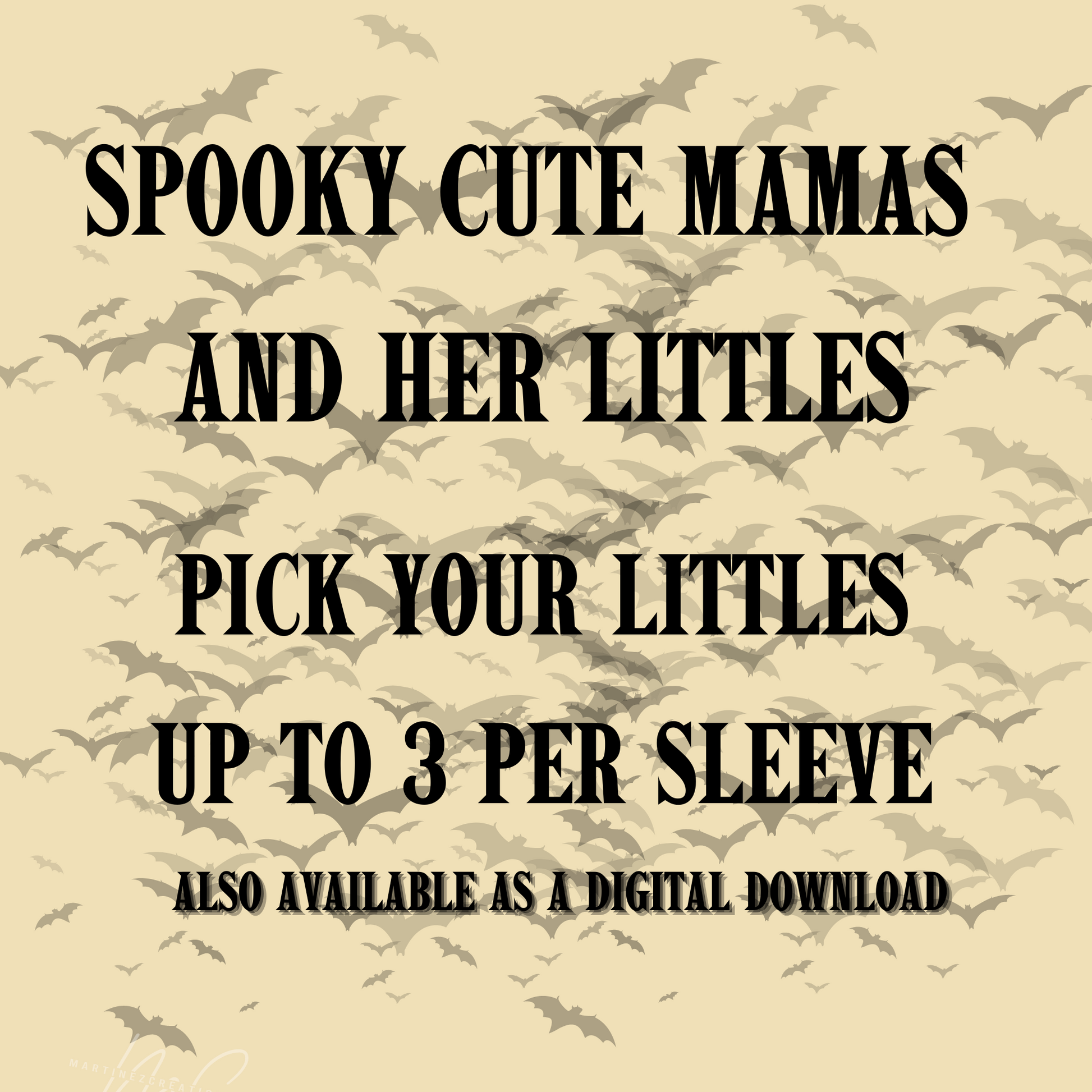 Spooky Mama and Babies oversized sweater - Martinez Creations