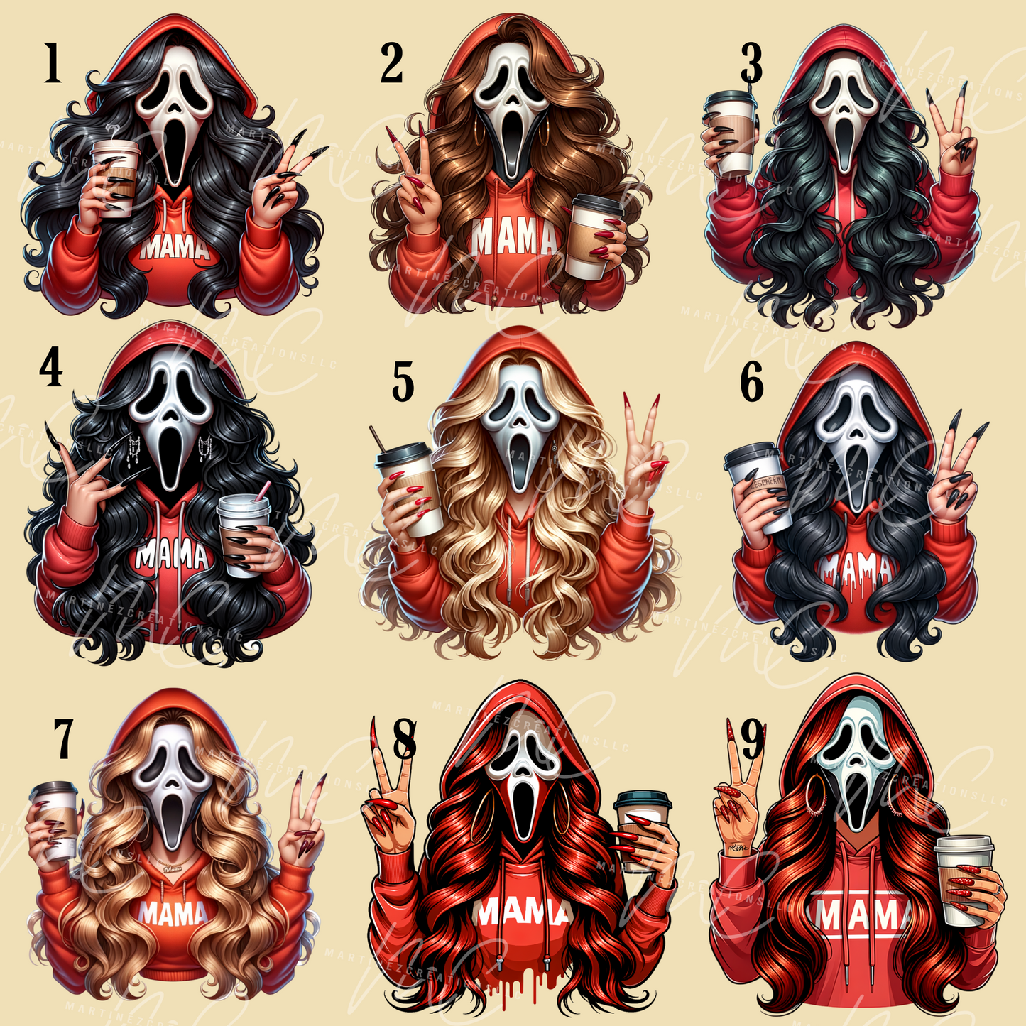 Spooky Mama and Babies oversized sweater - Martinez Creations