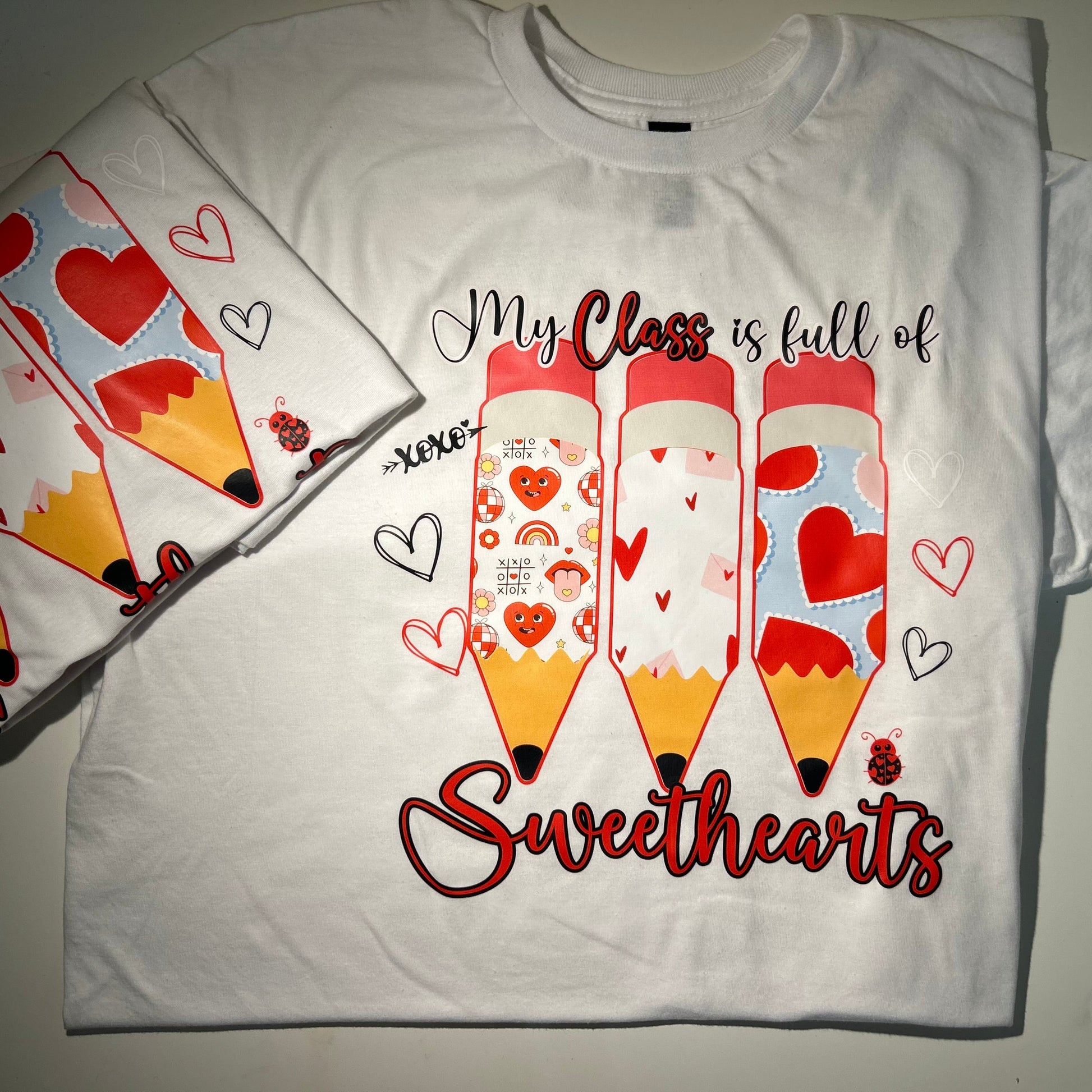 My Class is Full of Sweethearts Teacher Tshirt - Martinez Creations