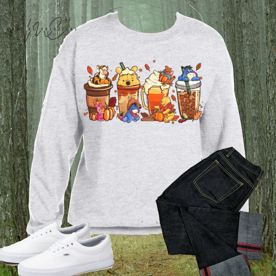 Winnie The Pooh Cups Sweater - Martinez Creations